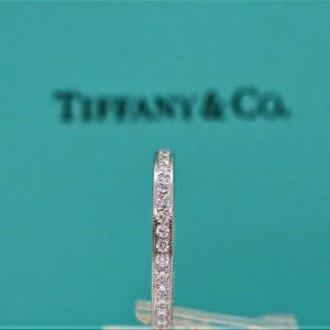 Tiffany & Co Legacy Platinum FULL DIAMOND Wedding Band Size 6.5 / 0.50 carat